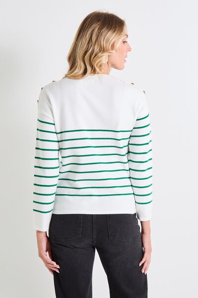 Pull col bateau femme