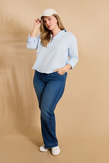 Blouse col chemise femme