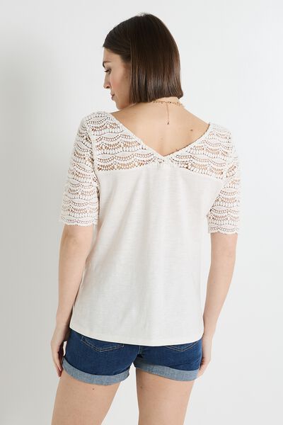 T-shirt col V femme