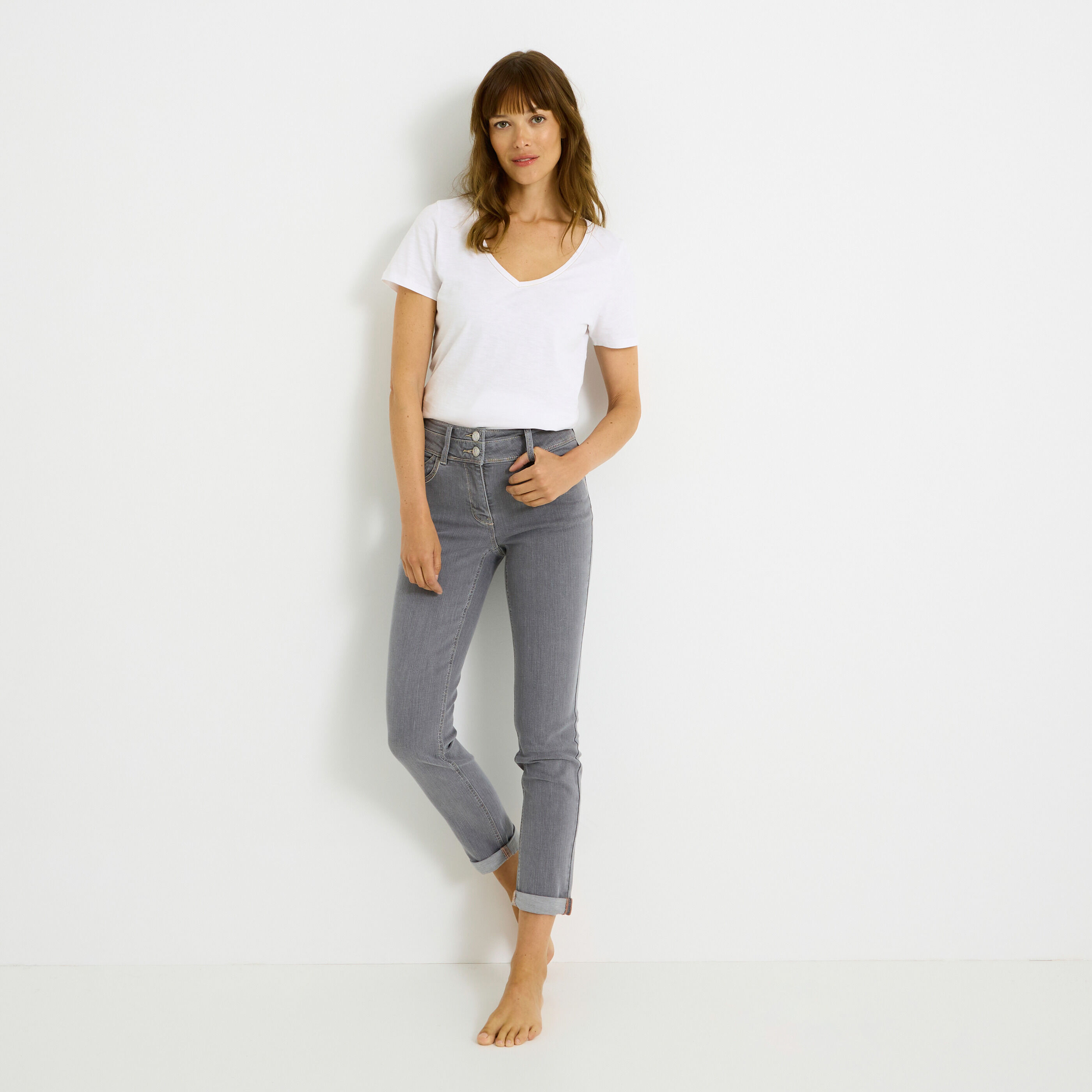 Jean slim raccourci HANOI R02 femme