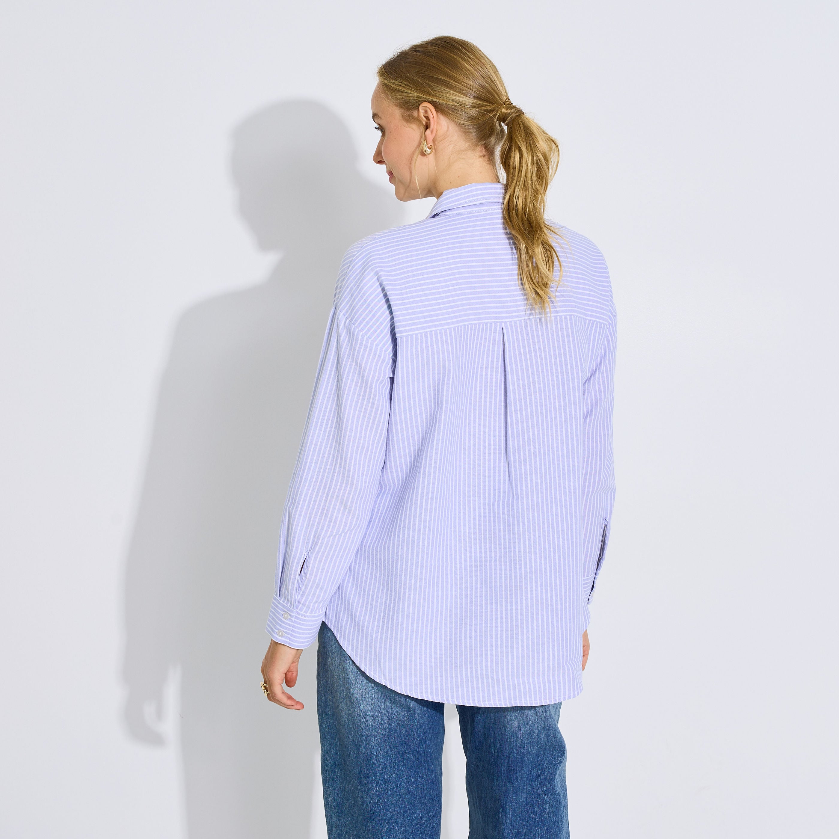 Chemise ray&eacute;e brod&eacute;e animal femme