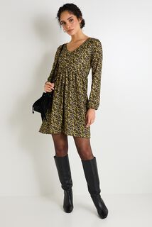 Robe maille imprimée femme