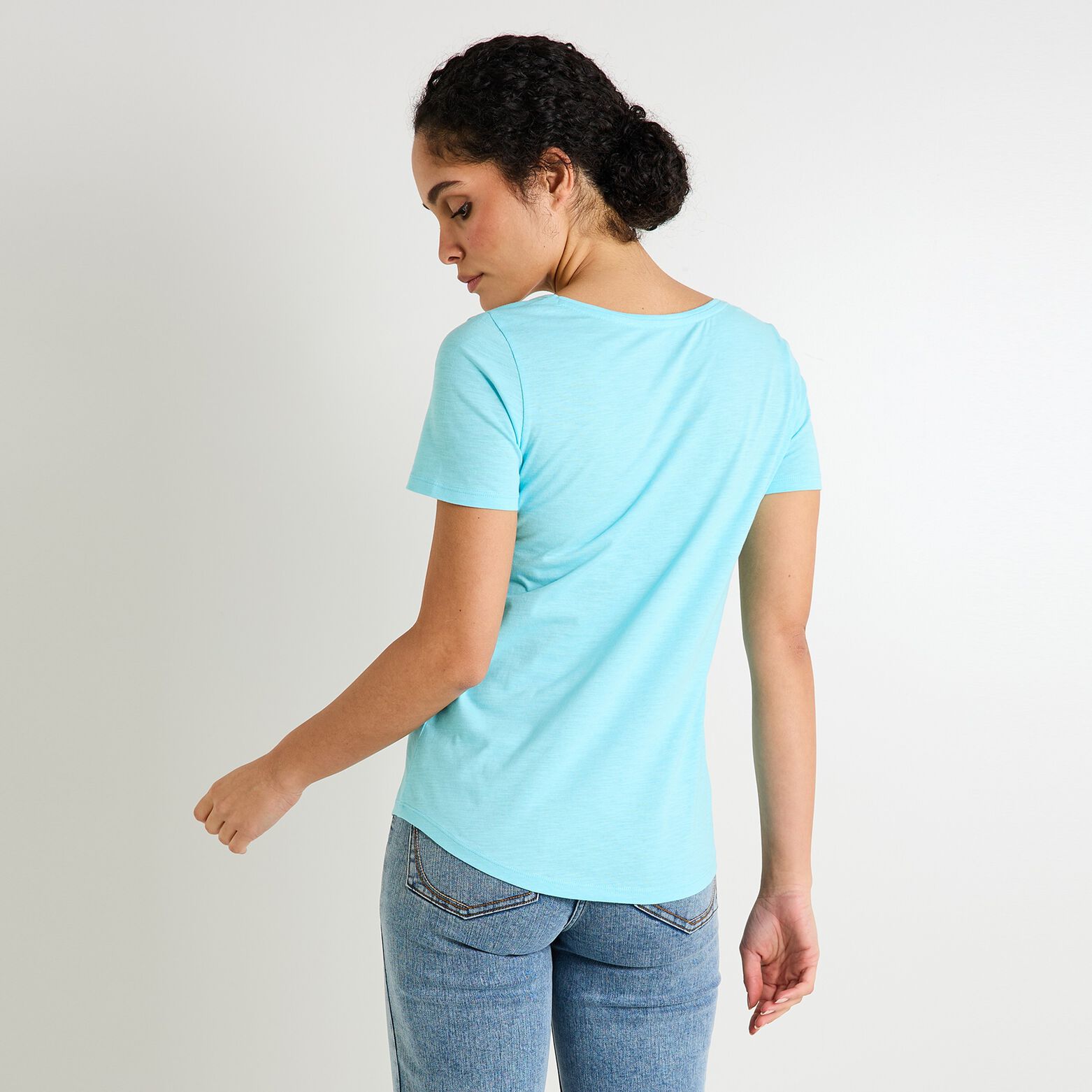 T-shirt col V femme