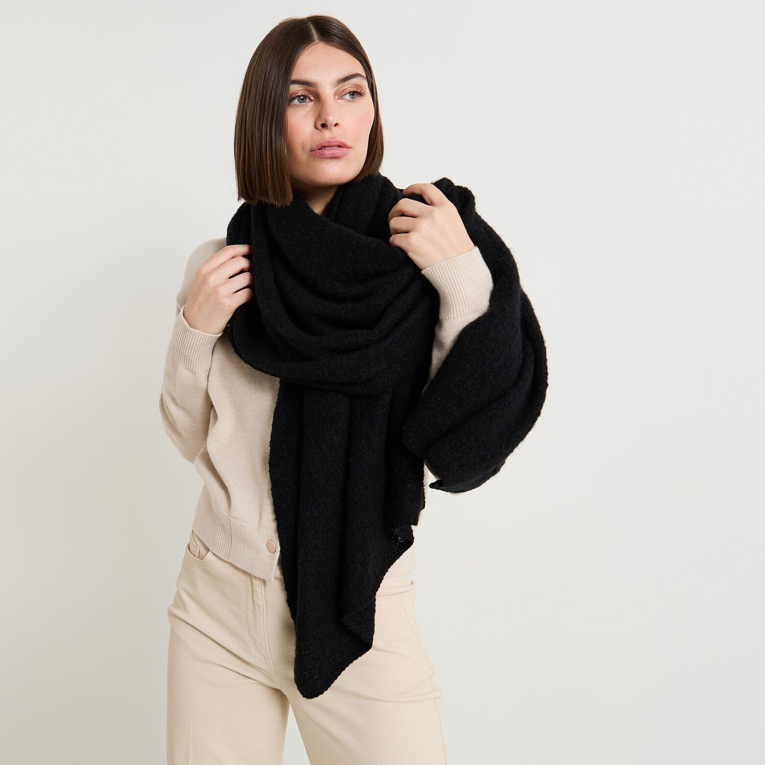 Écharpe unie femme