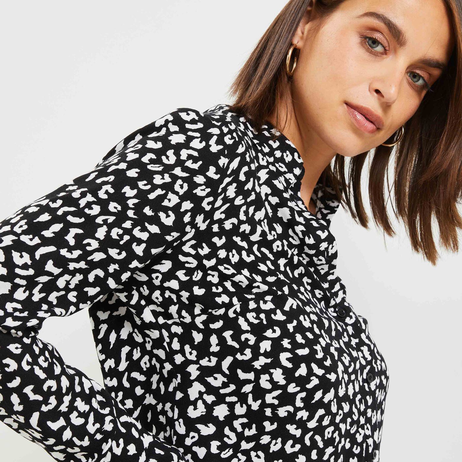 Chemise imprimée femme