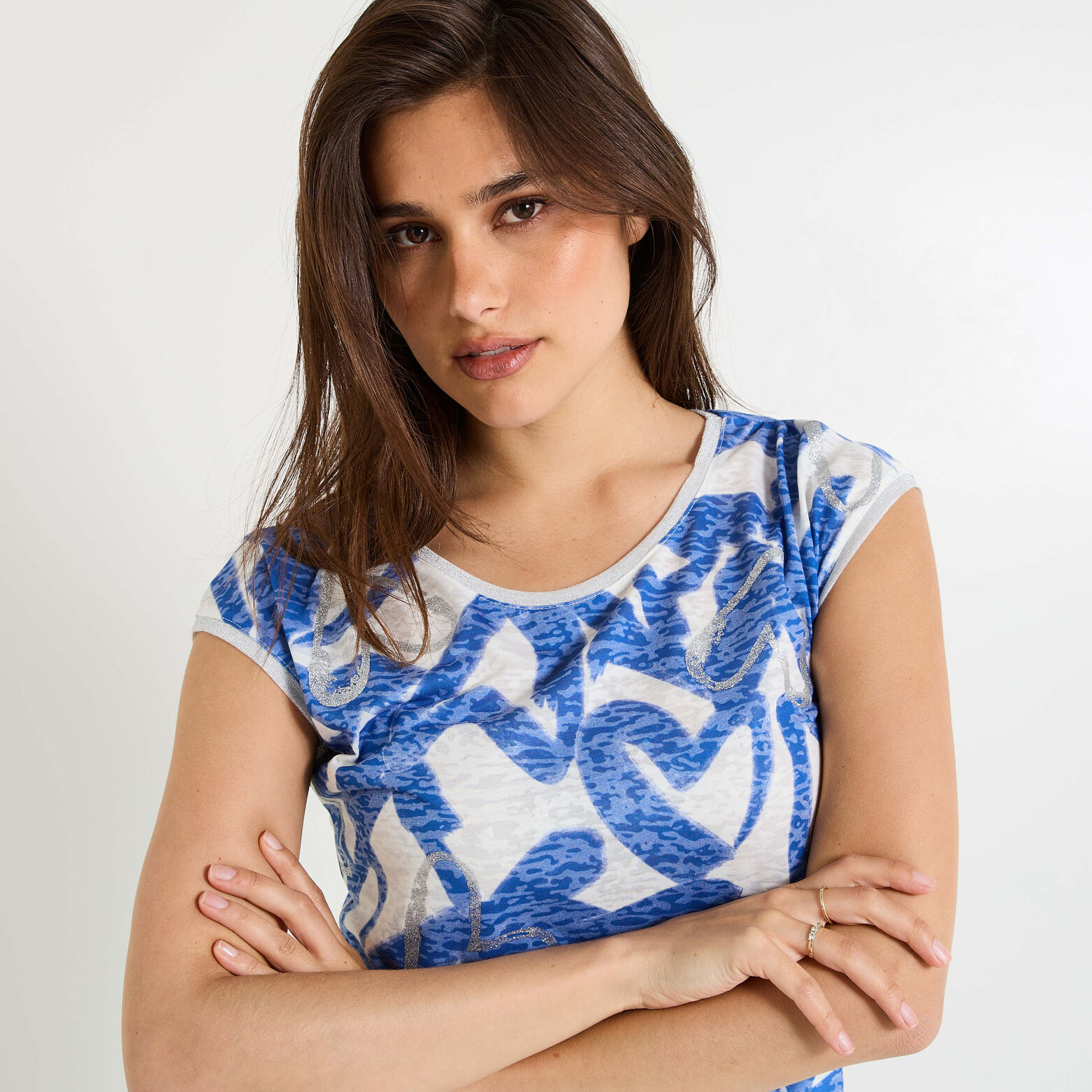T-shirt col rond femme