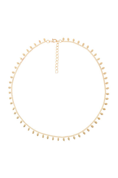 Collier navettes dorées
