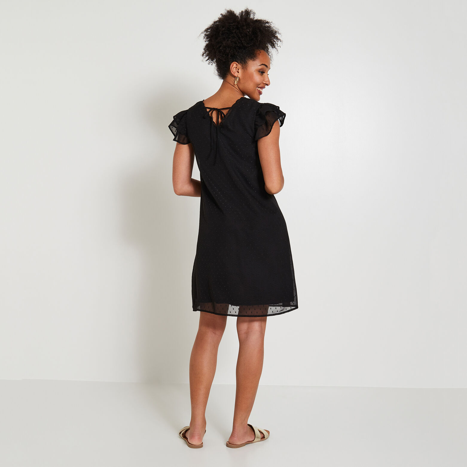 Robe plumetis femme