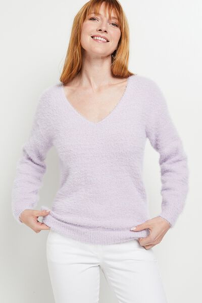 Pull en maille douce femme