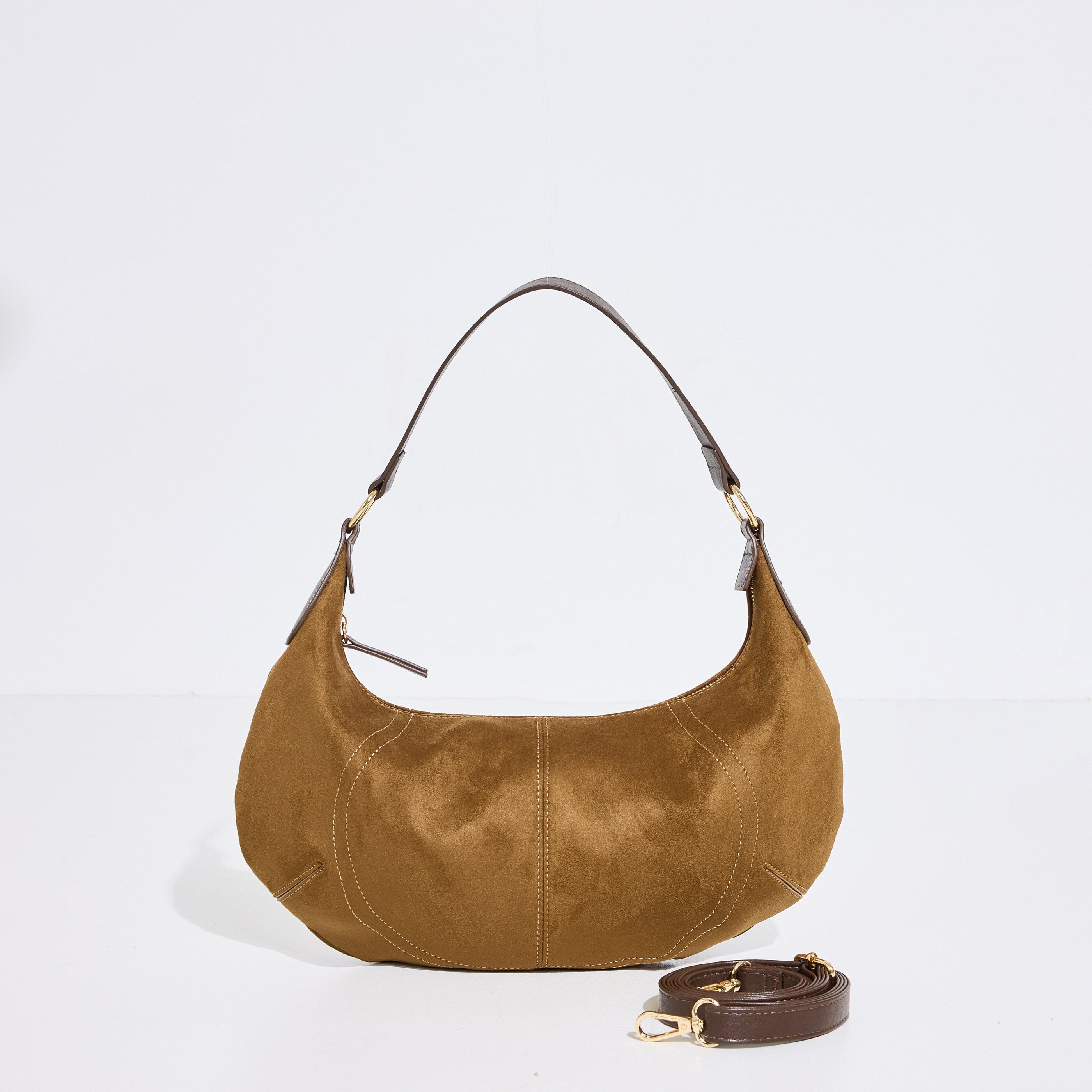 Sac forme demi lune souple femme