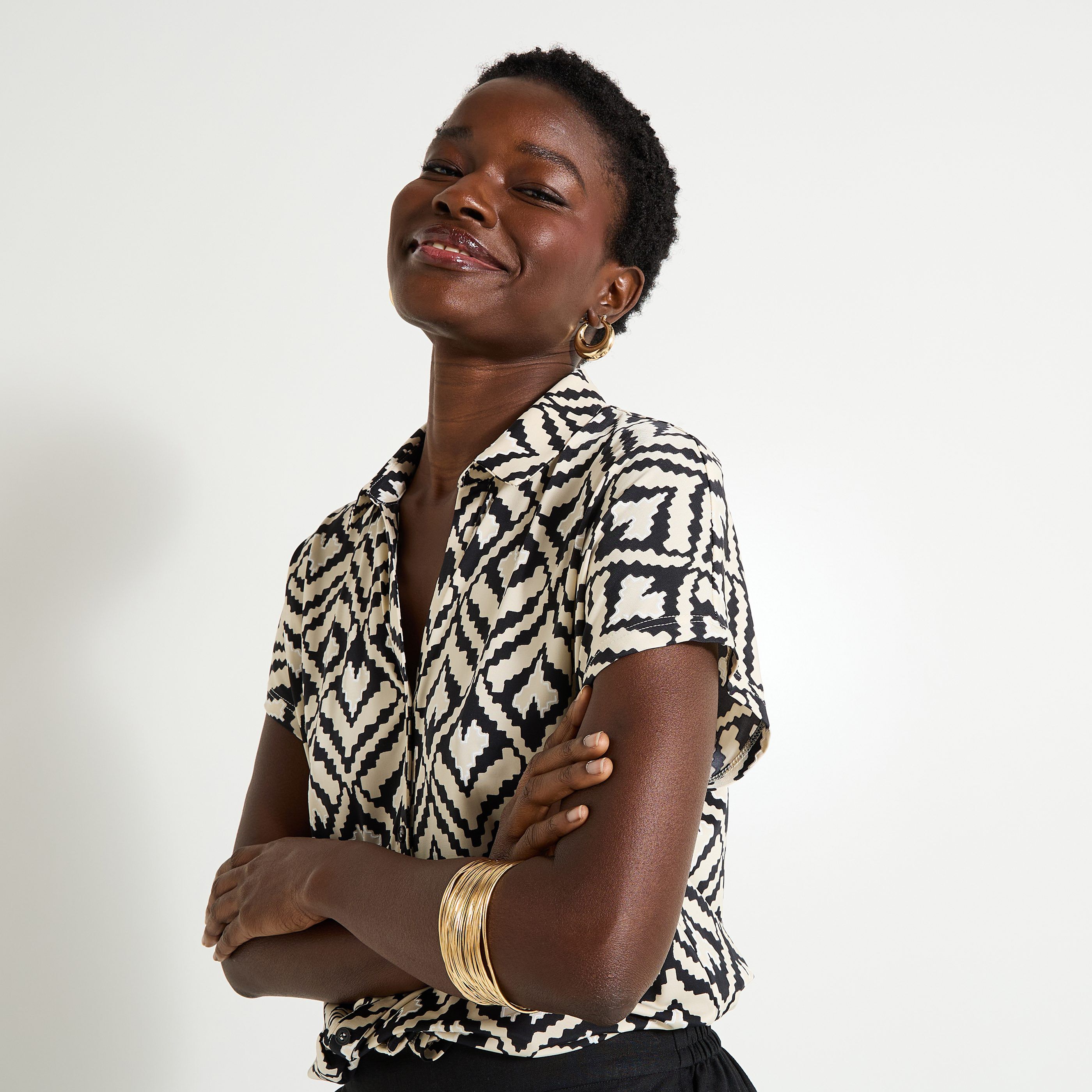 Chemise imprim&eacute;e en venezia femme