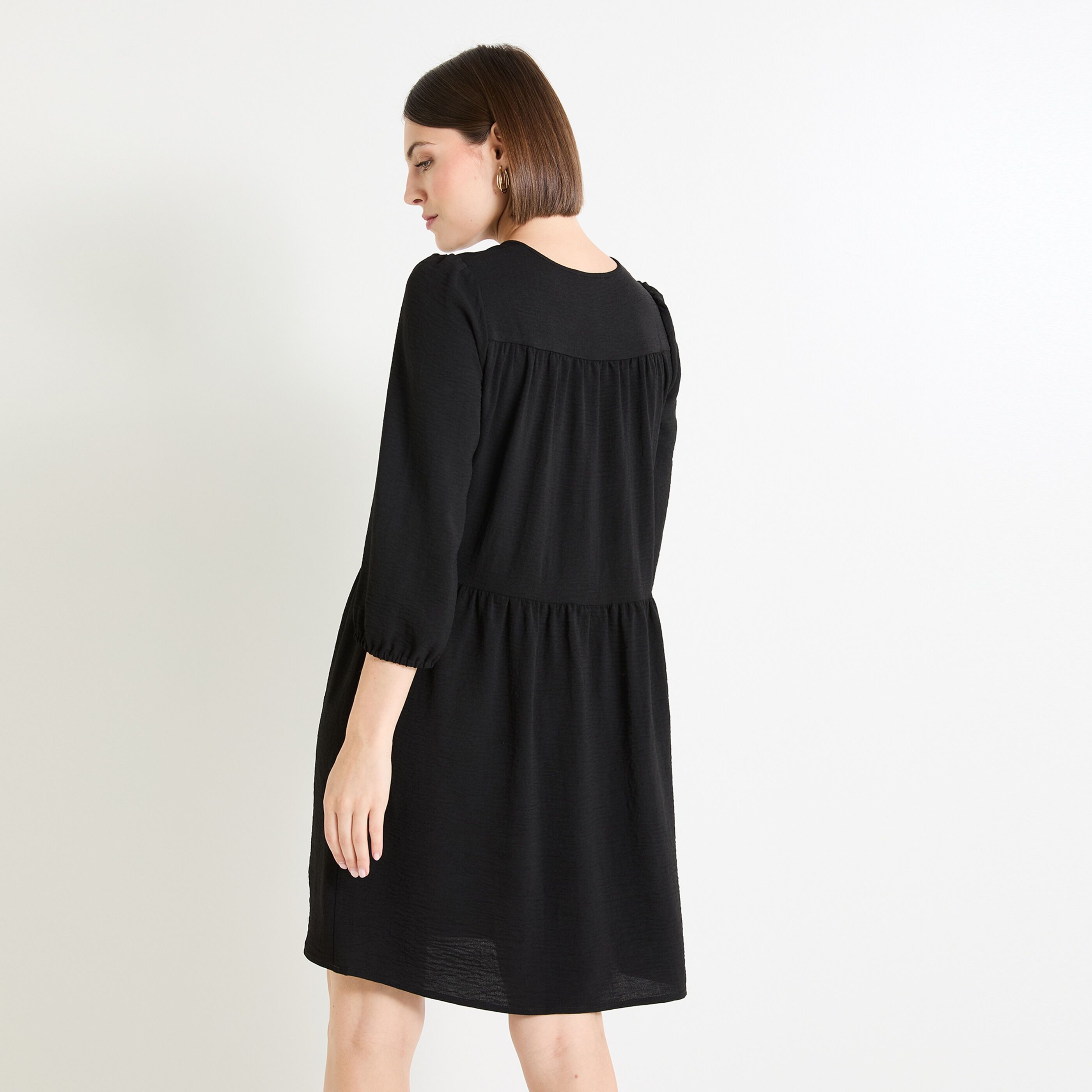 Robe manches 3/4 femme
