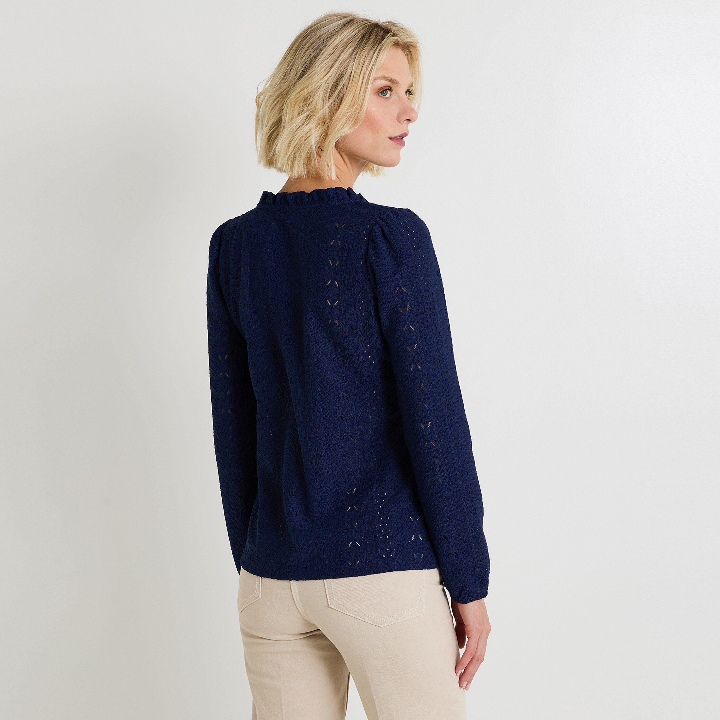 Chemisier col V femme