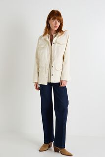 Veste saharienne denim femme