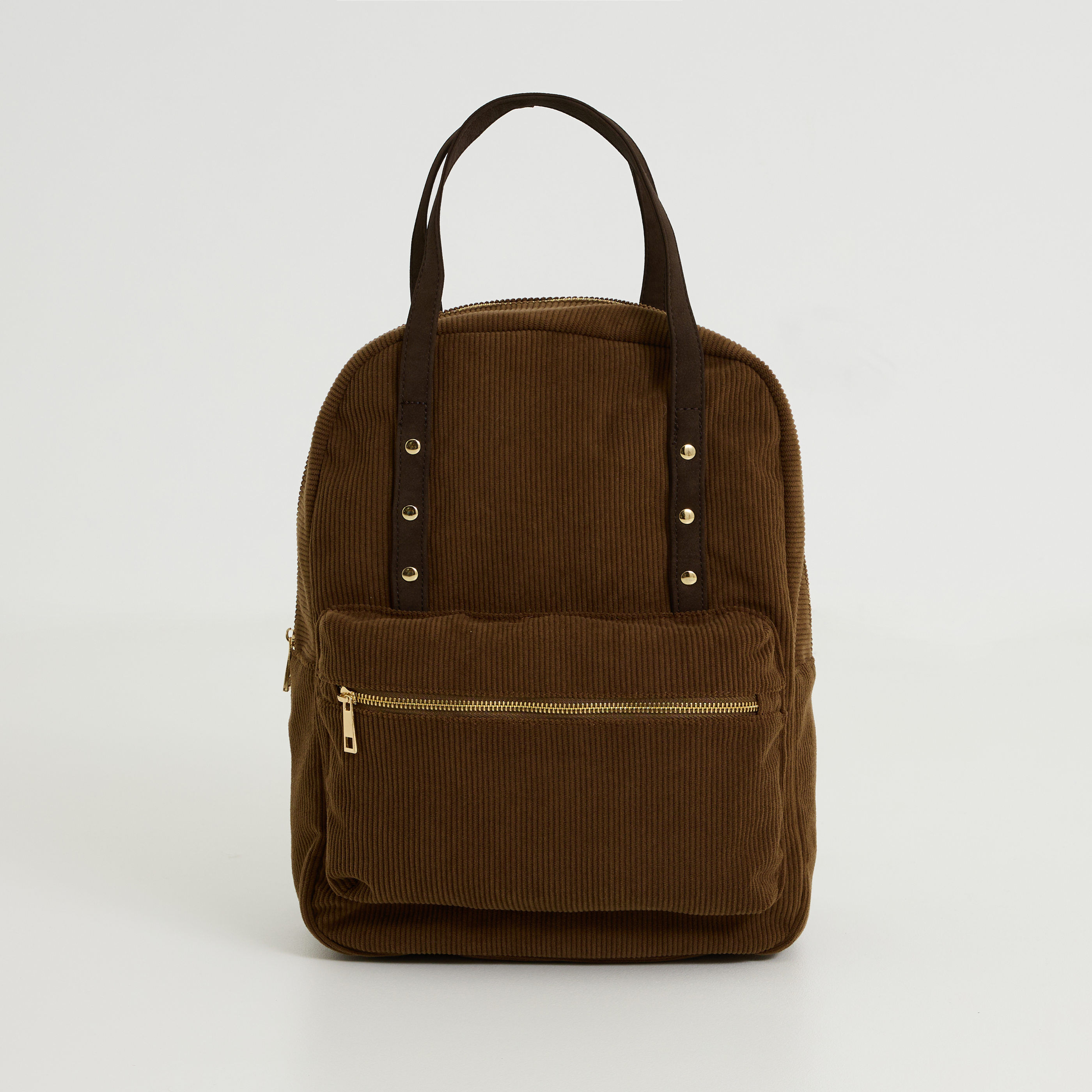 Sac &agrave; dos en velours c&ocirc;tel&eacute; femme