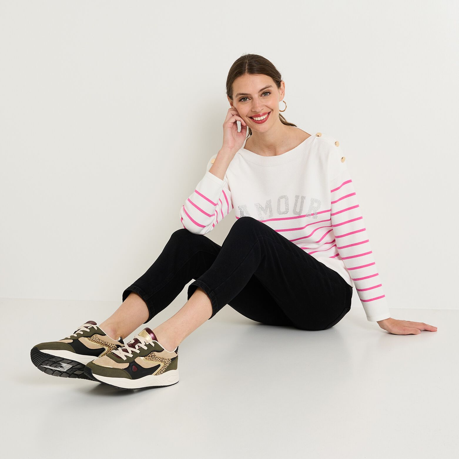 Pull manches longues femme