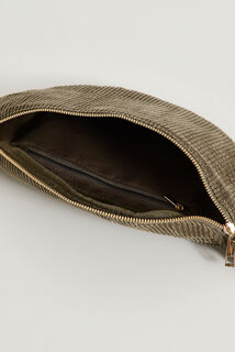 Sac banane uni en velours 