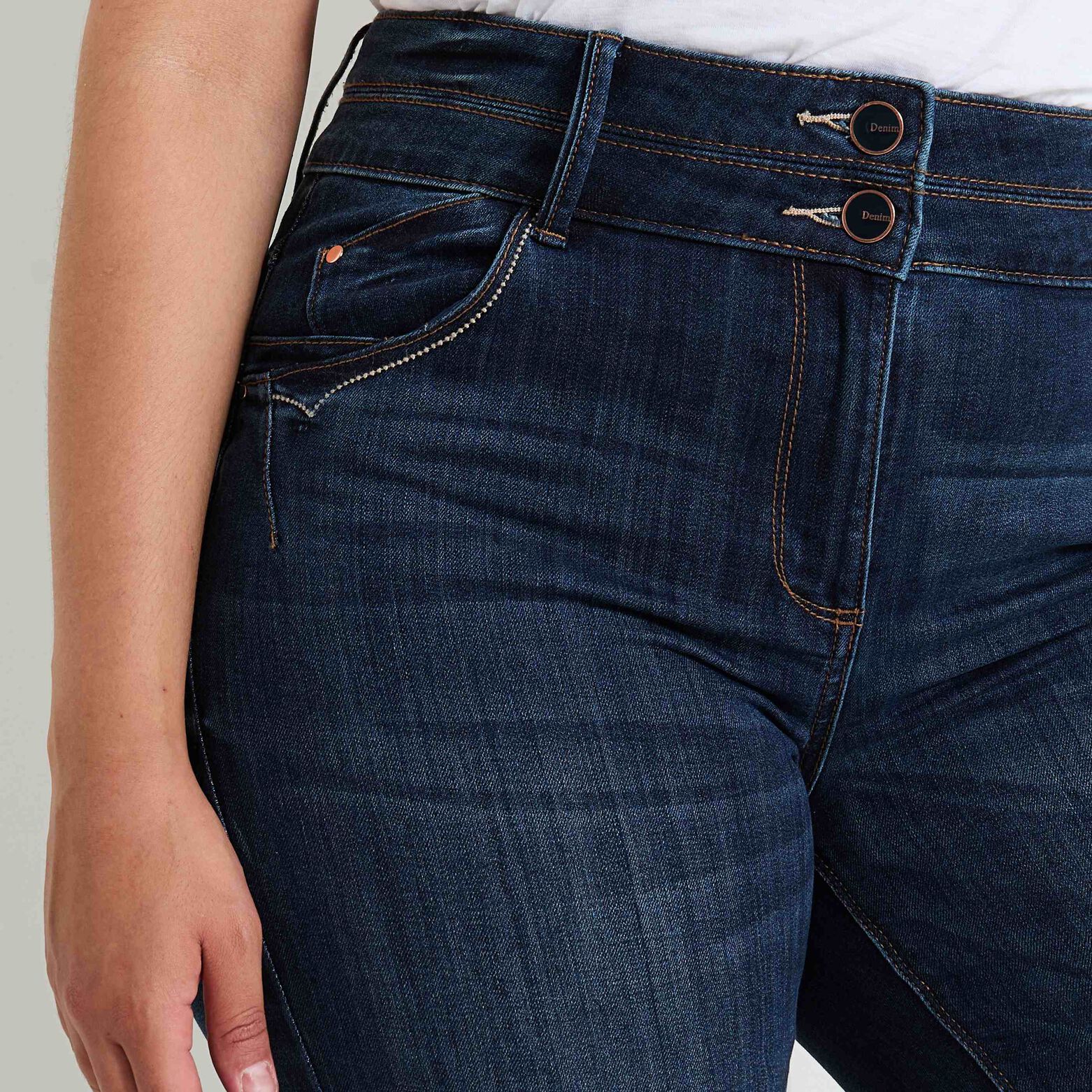 Jean droit taille haute ROME femme