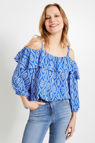 Blouse épaules dénudées femme
