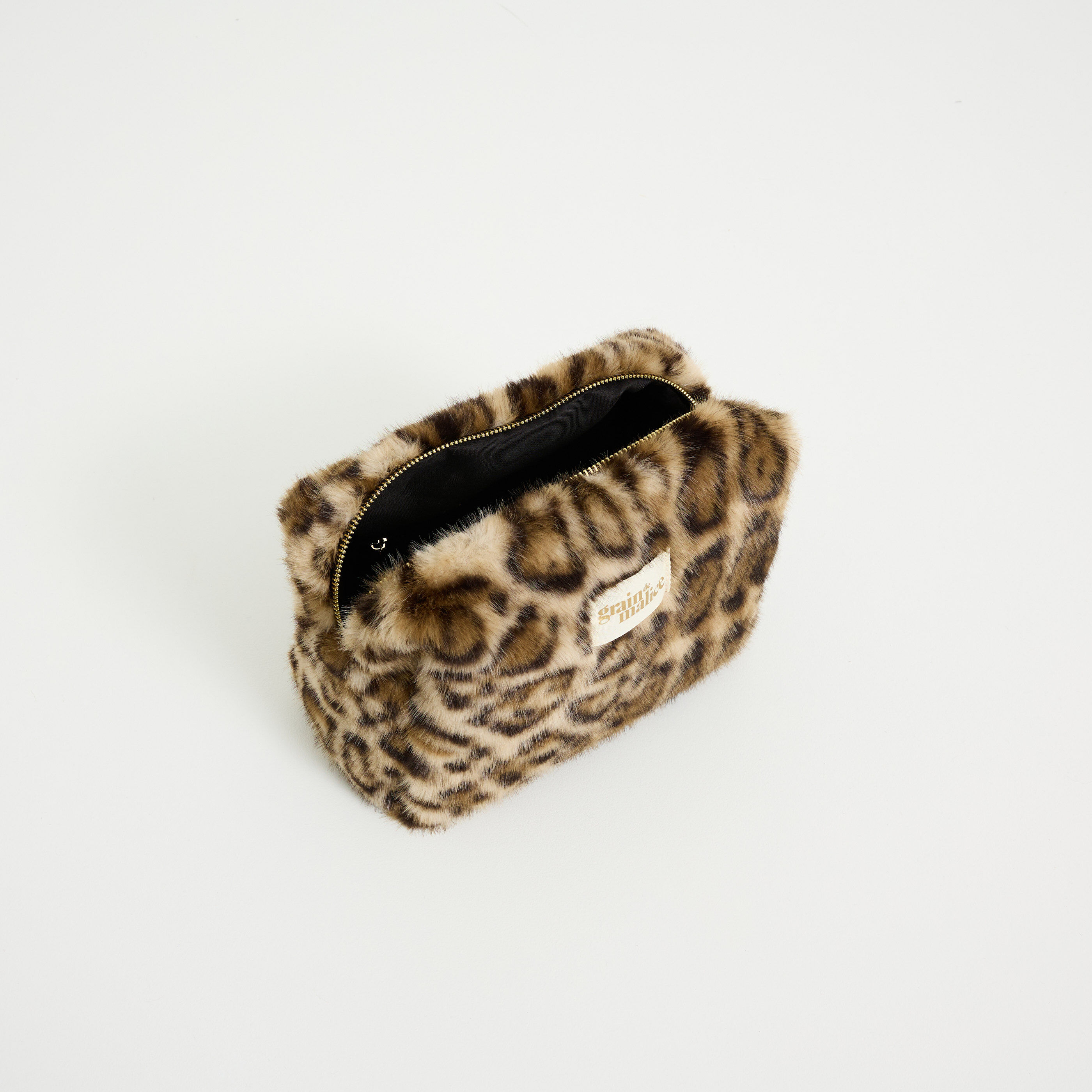 Grande trousse imprim&eacute; l&eacute;opard femme