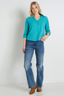 Blouse en coton et lin femme 