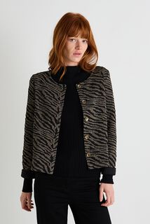 Veste col rond femme