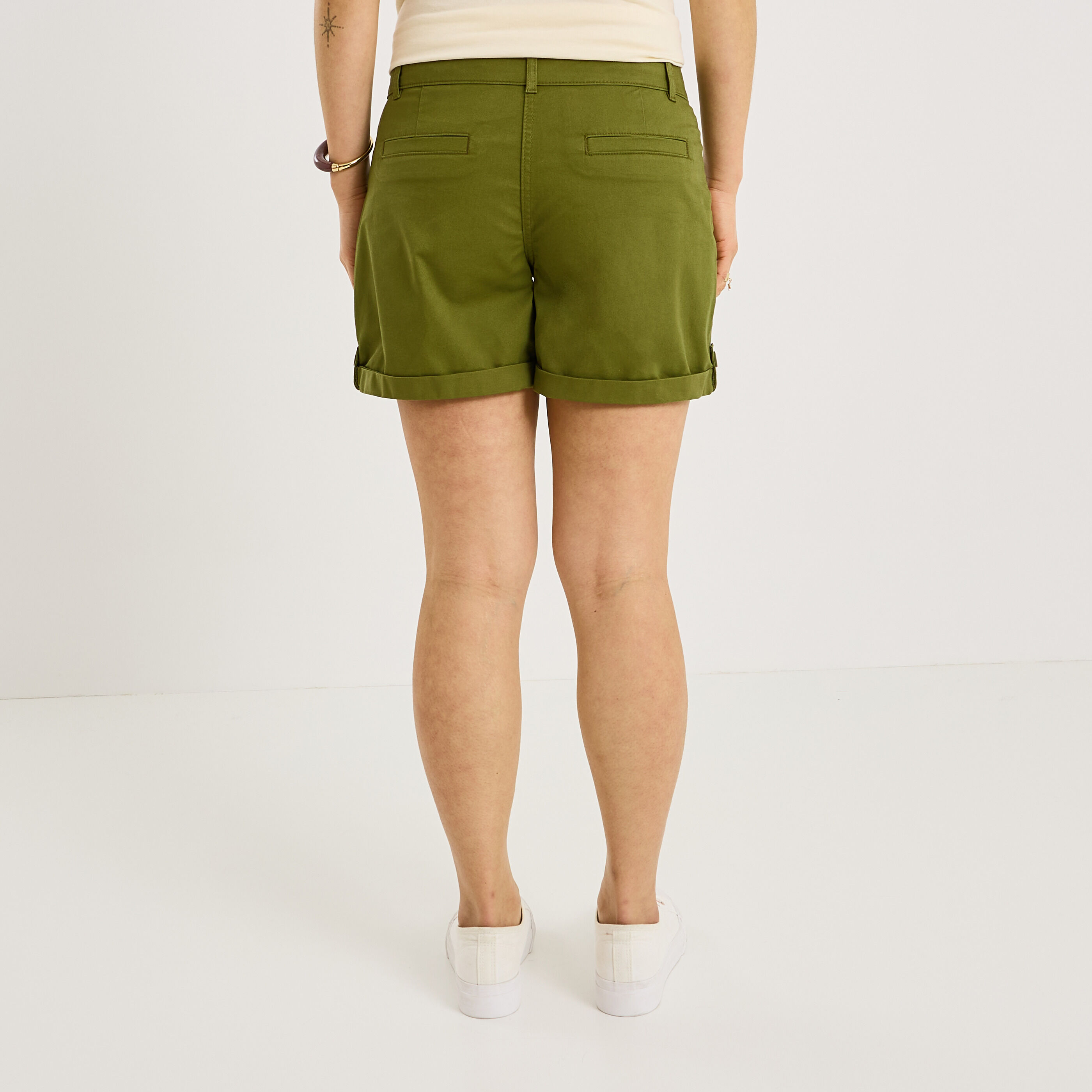 Short en toile femme