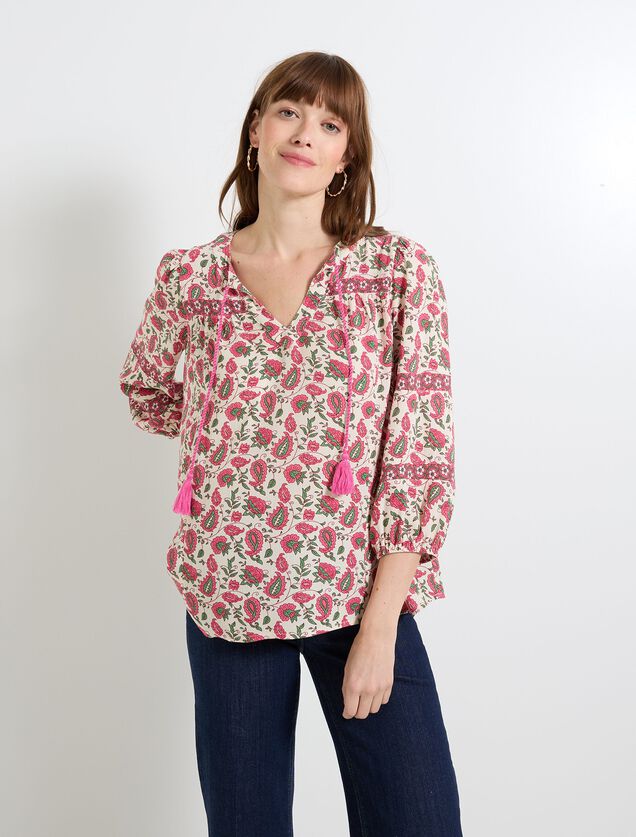Blouse imprimée femme