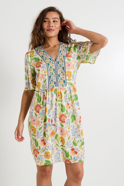 Robe imprimé fleuri femme