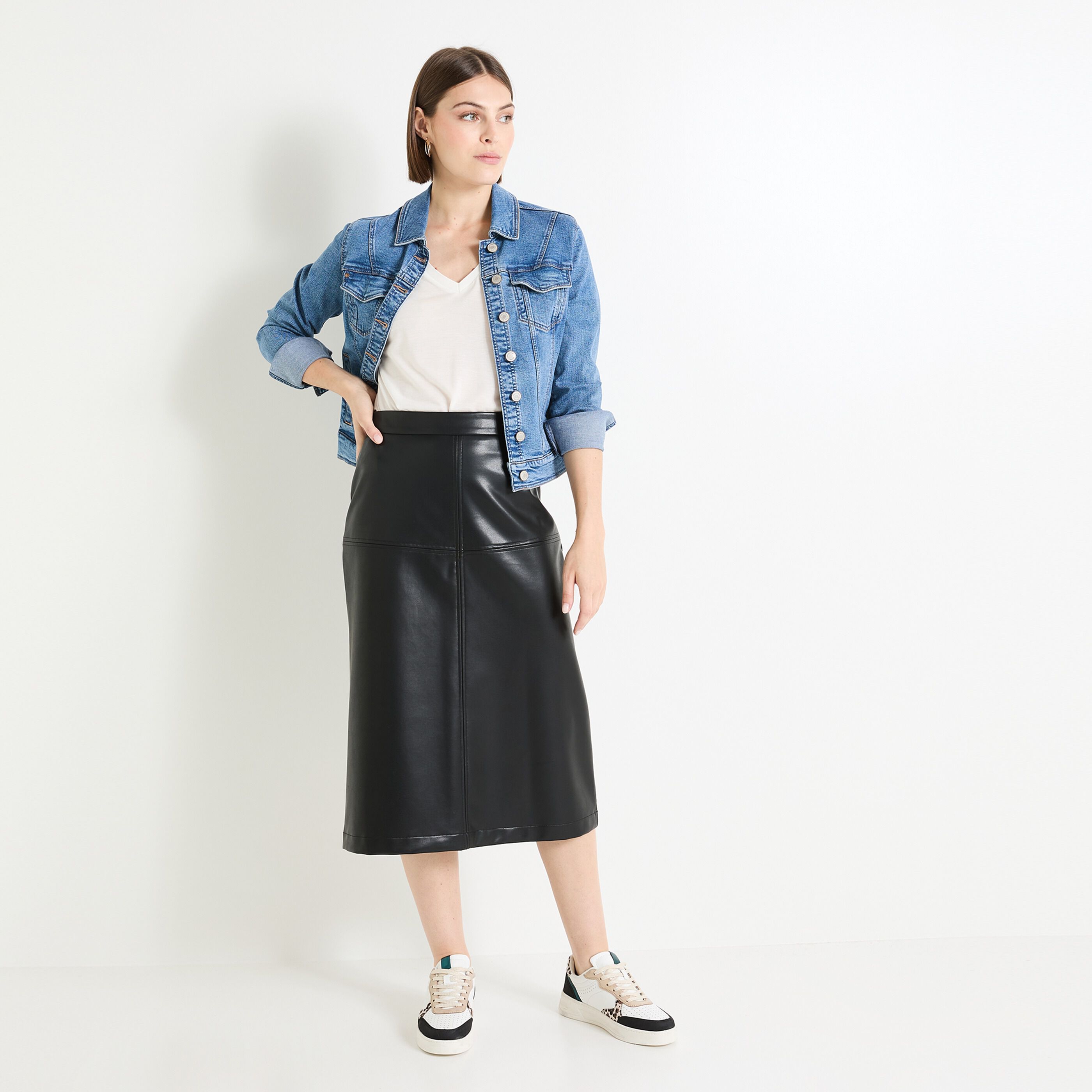 Jupe trap&egrave;ze femme