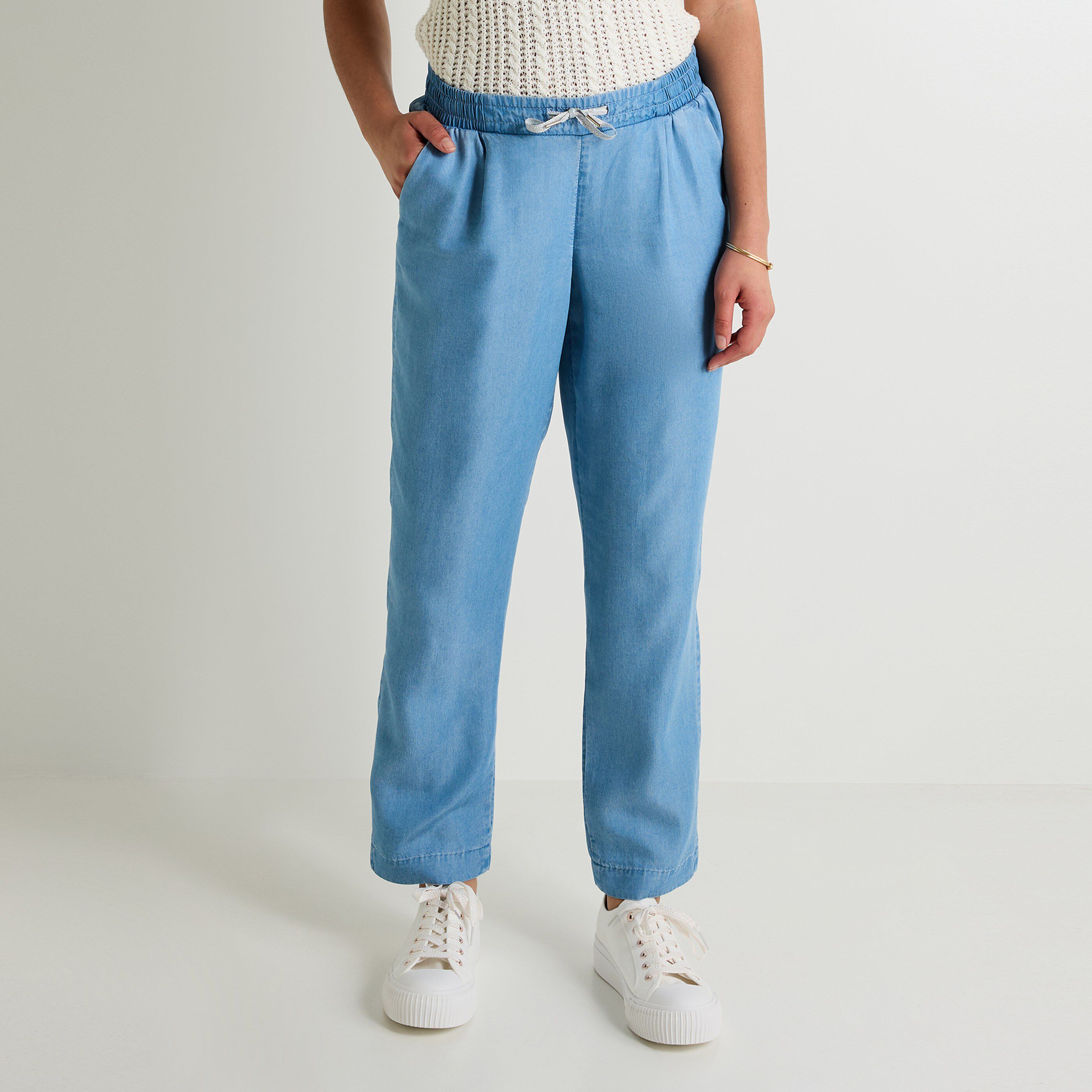 Pantalon fluide en lyocell femme