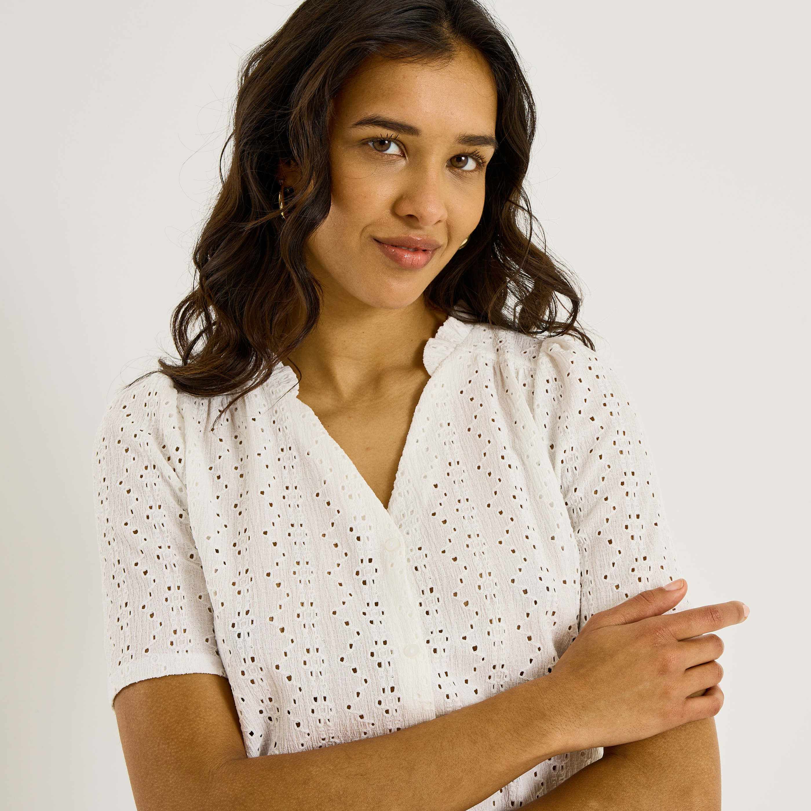 Chemise col victorien femme
