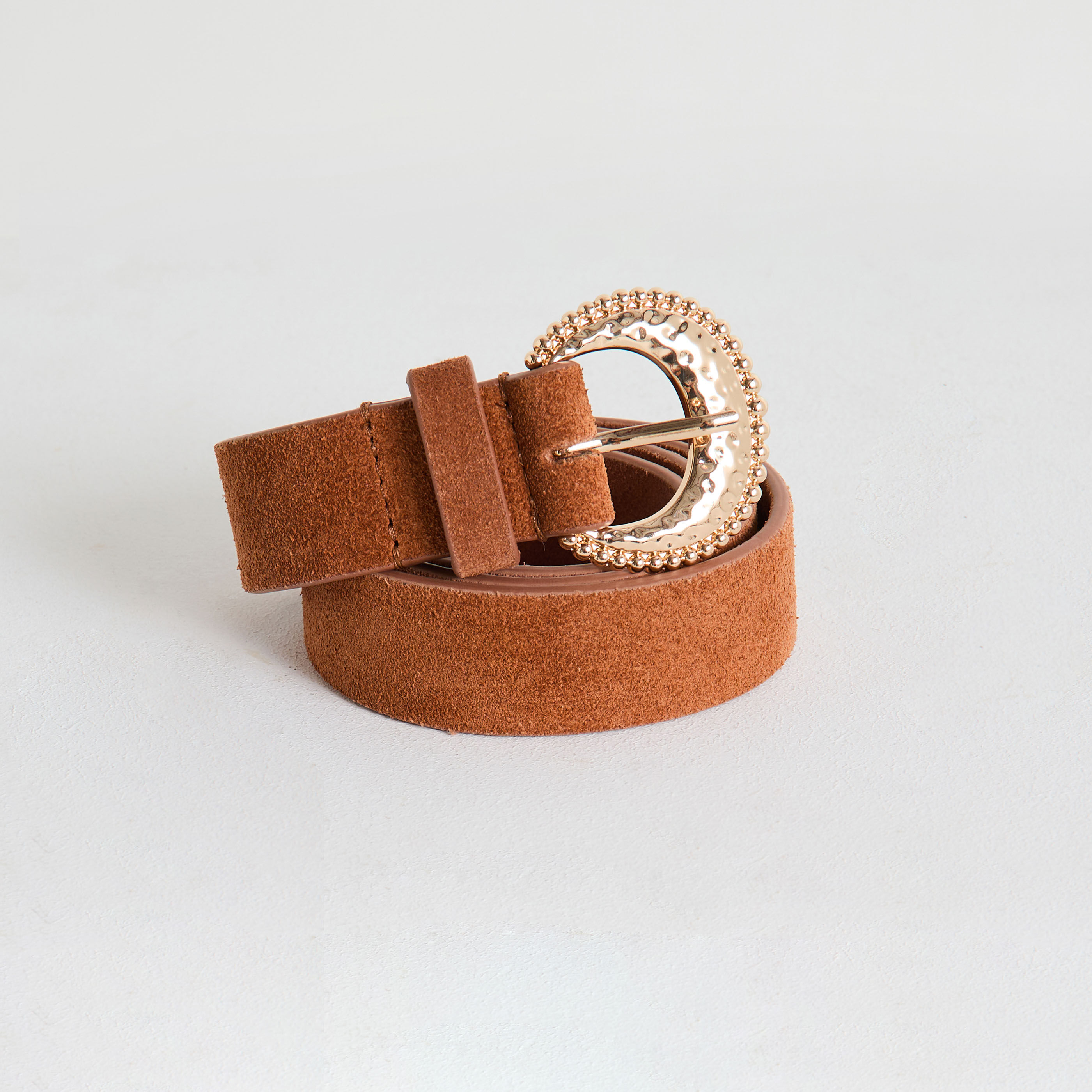 Ceinture cro&ucirc;te de cuir femme