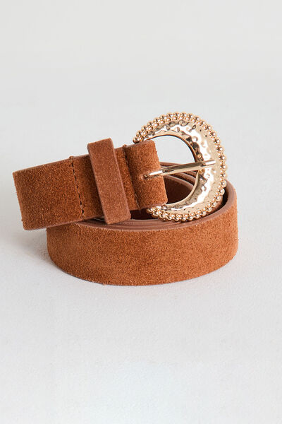 Ceinture croûte de cuir femme