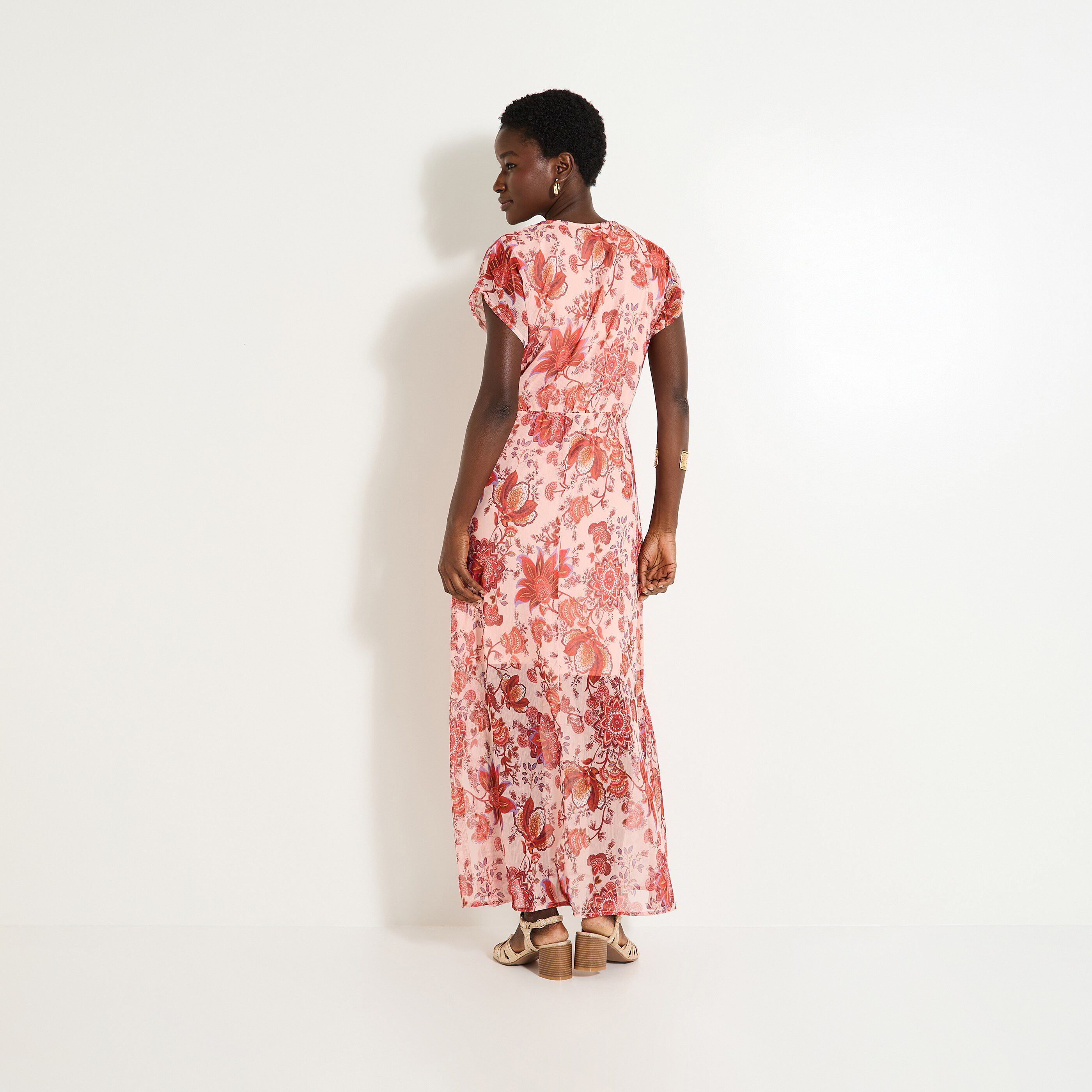 Robe imprim&eacute; fleuri femme