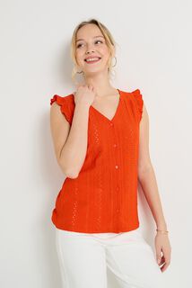 Débardeur col V femme
