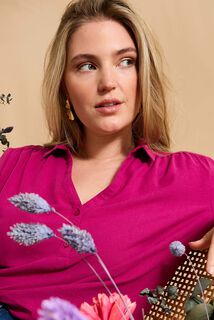 Blouse col chemise femme