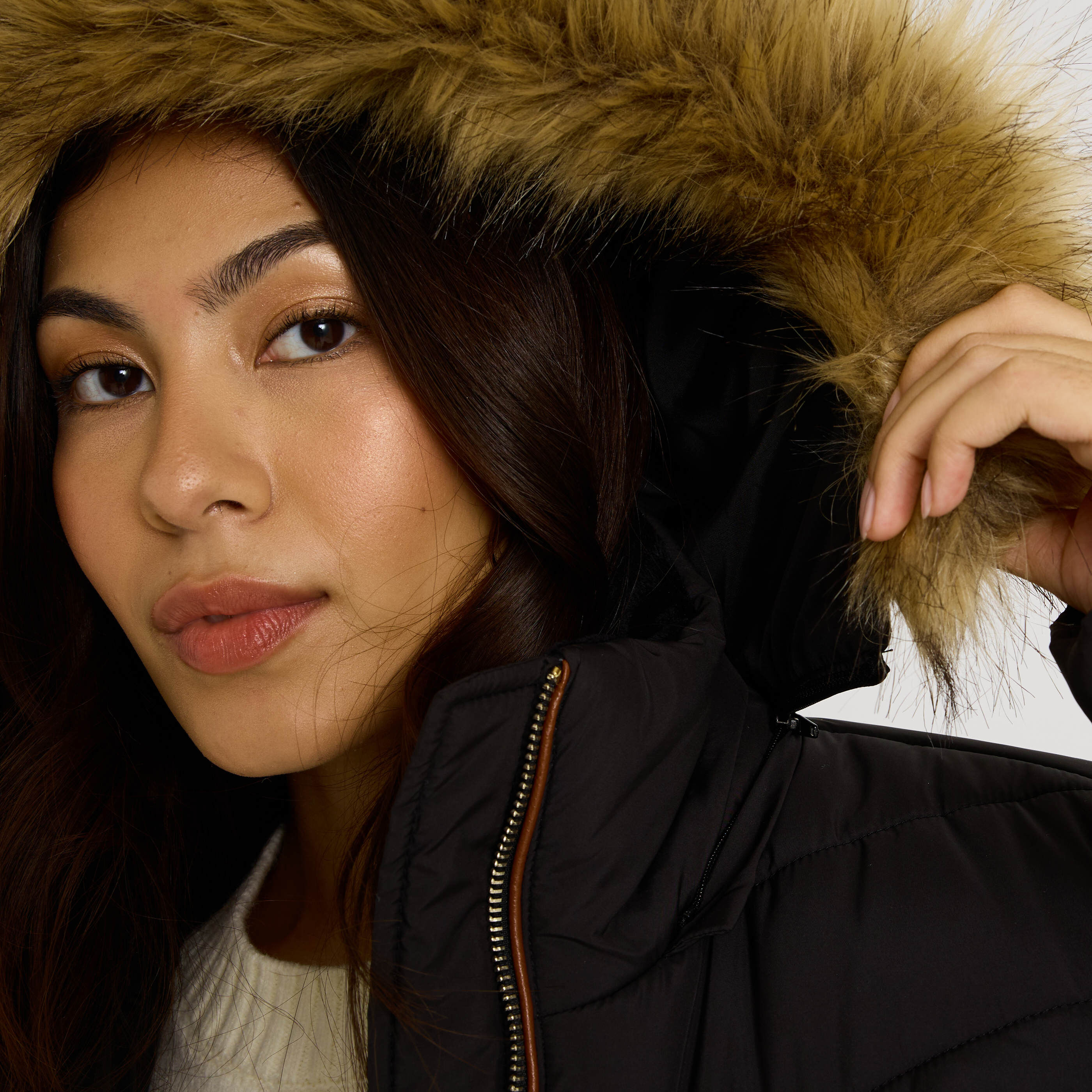 Doudoune mi-longue femme