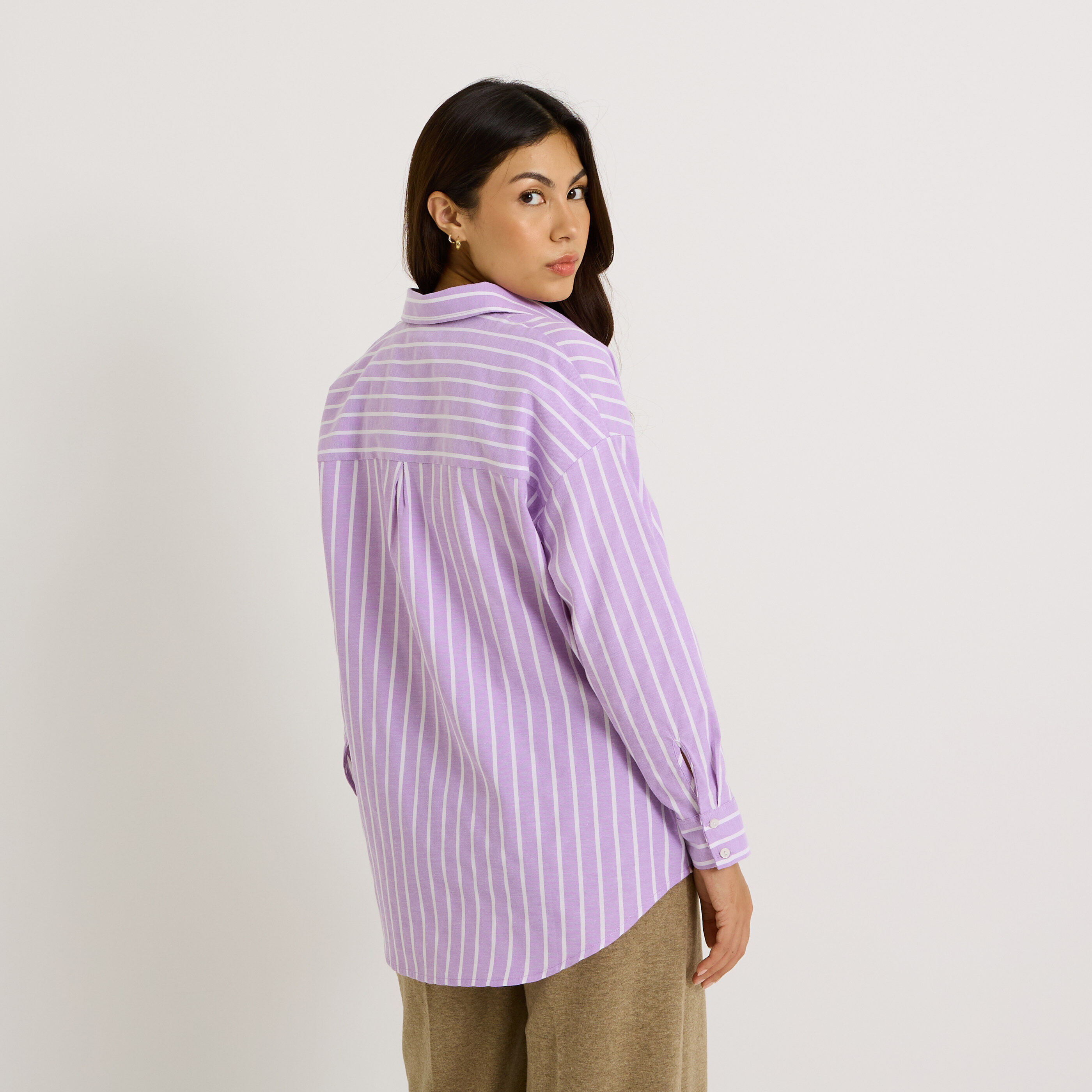 Chemise ray&eacute;e femme