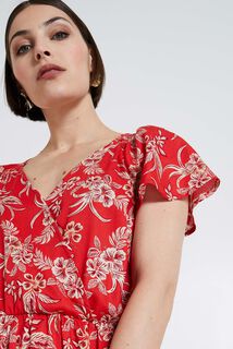 Robe longue imprimée femme