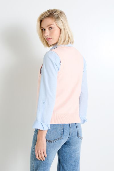 Pull sans manches femme