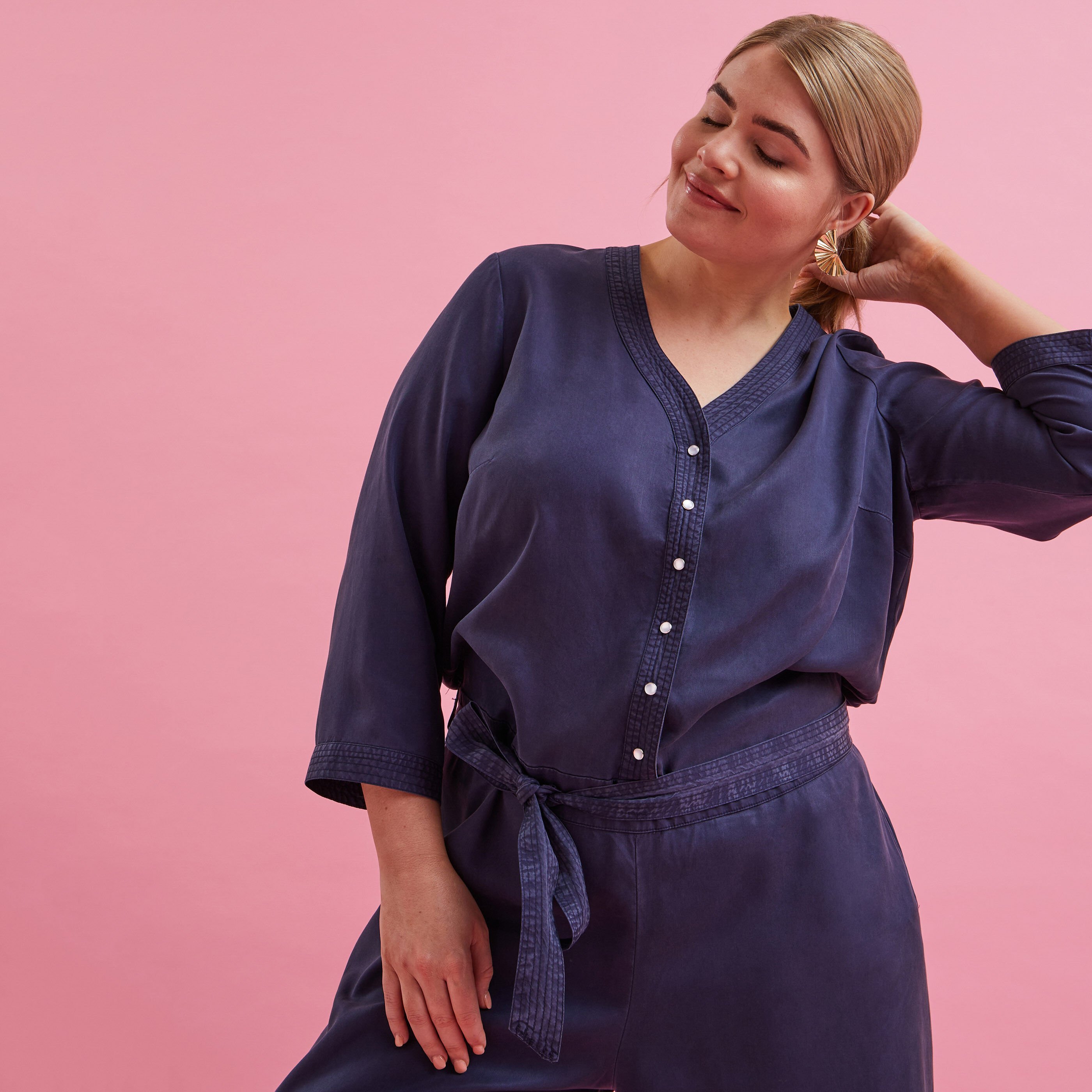 Combinaison longue lyocell femme