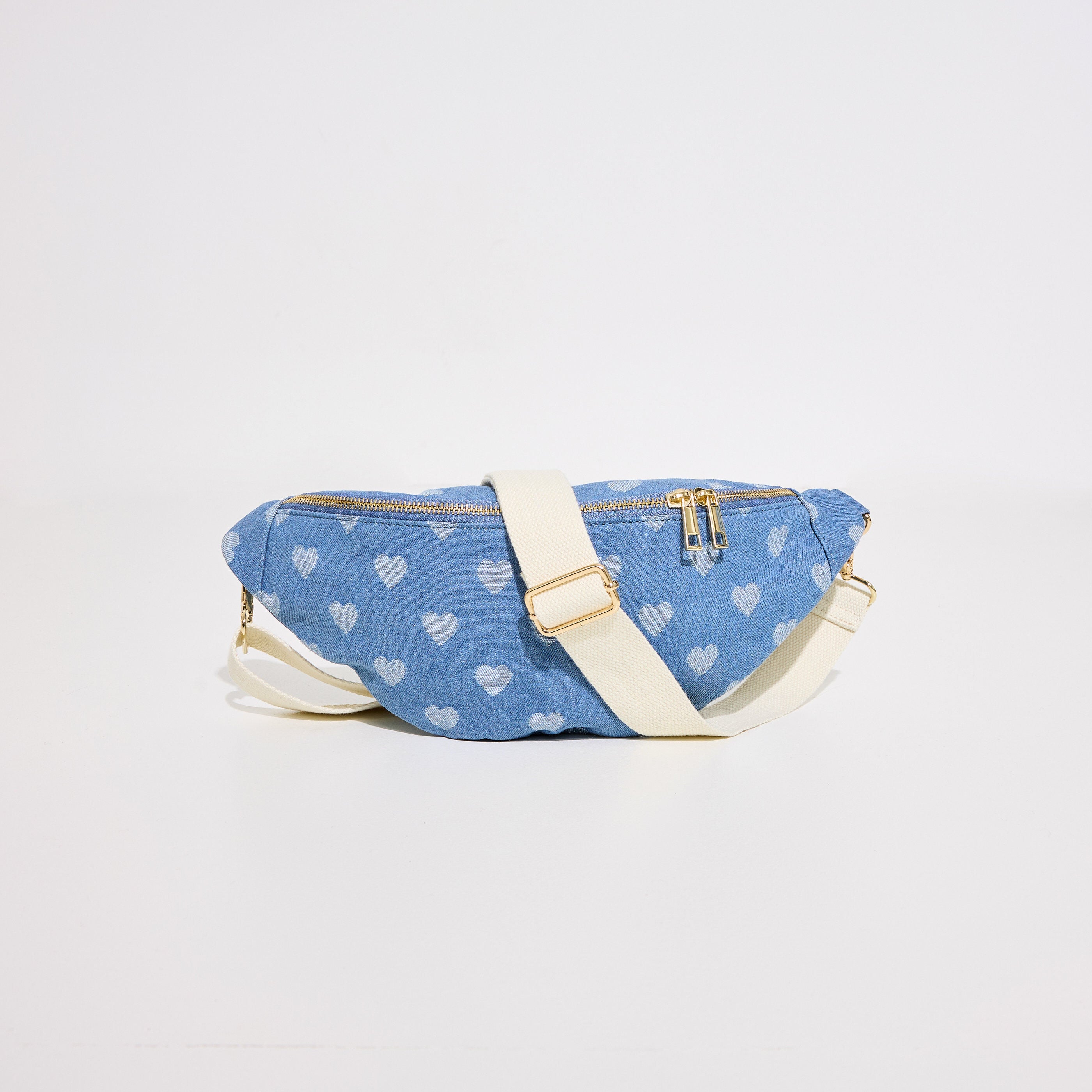 Sac banane imprim&eacute; c&oelig;urs femme
