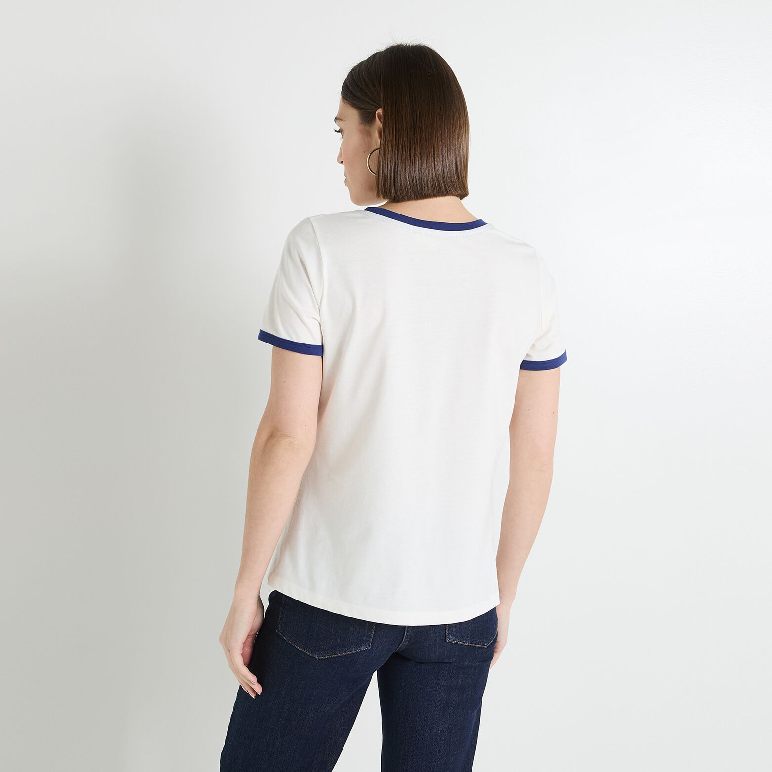 T-shirt col rond femme