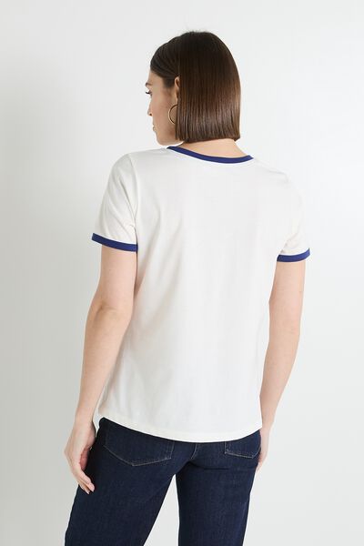 T-shirt col rond femme