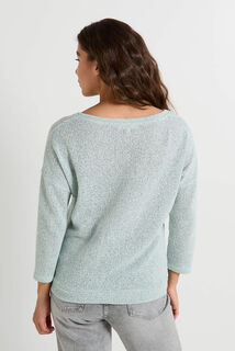 T-shirt en maille pailletée femme