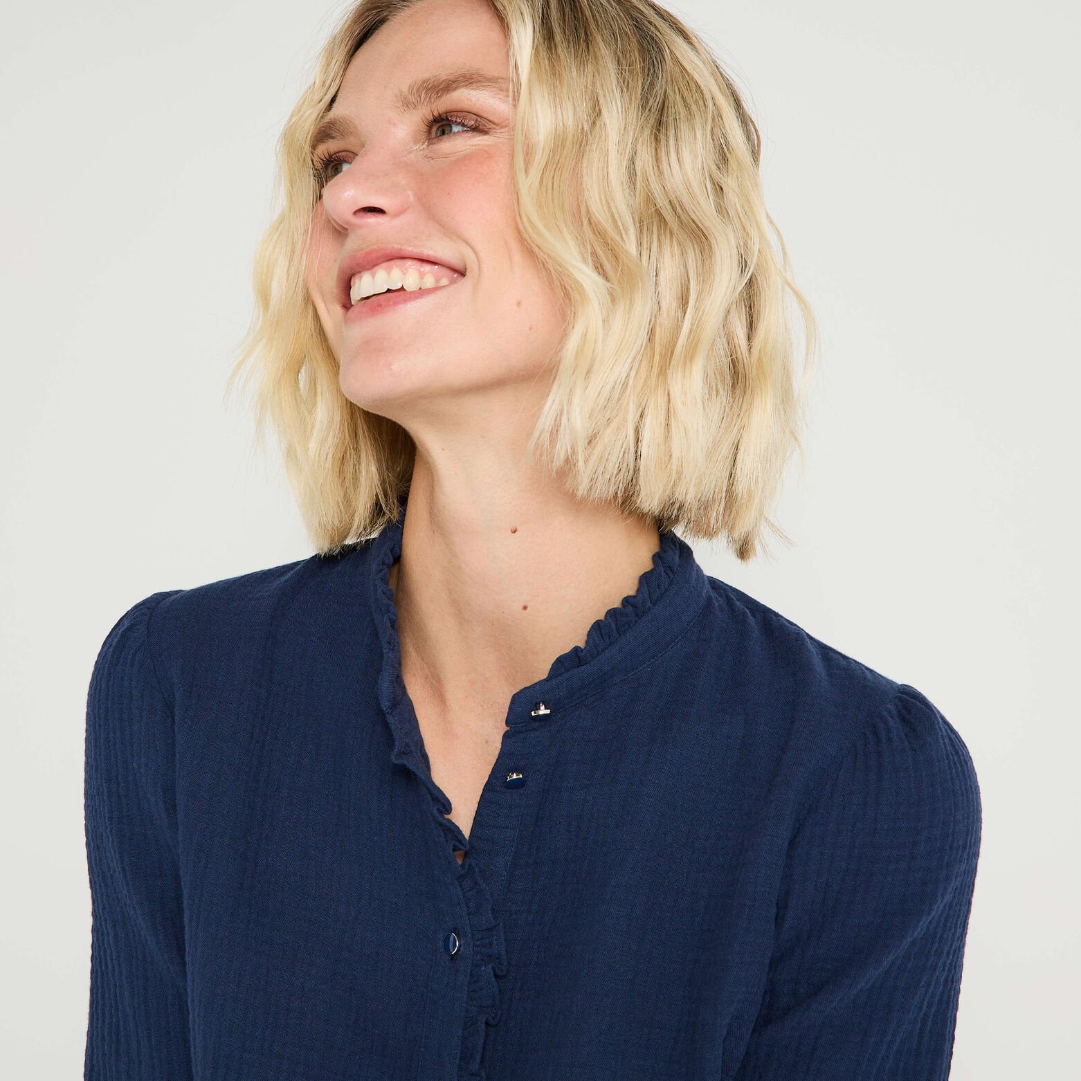 Blouse en gaze de coton femme