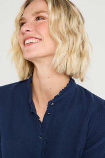 Blouse en gaze de coton femme