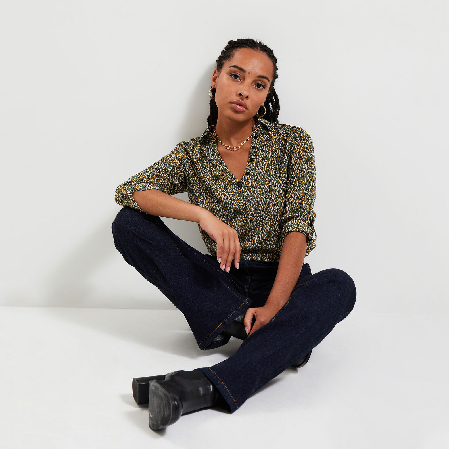 Blouse imprimée femme