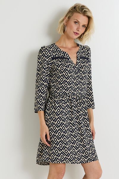 Robe col V femme